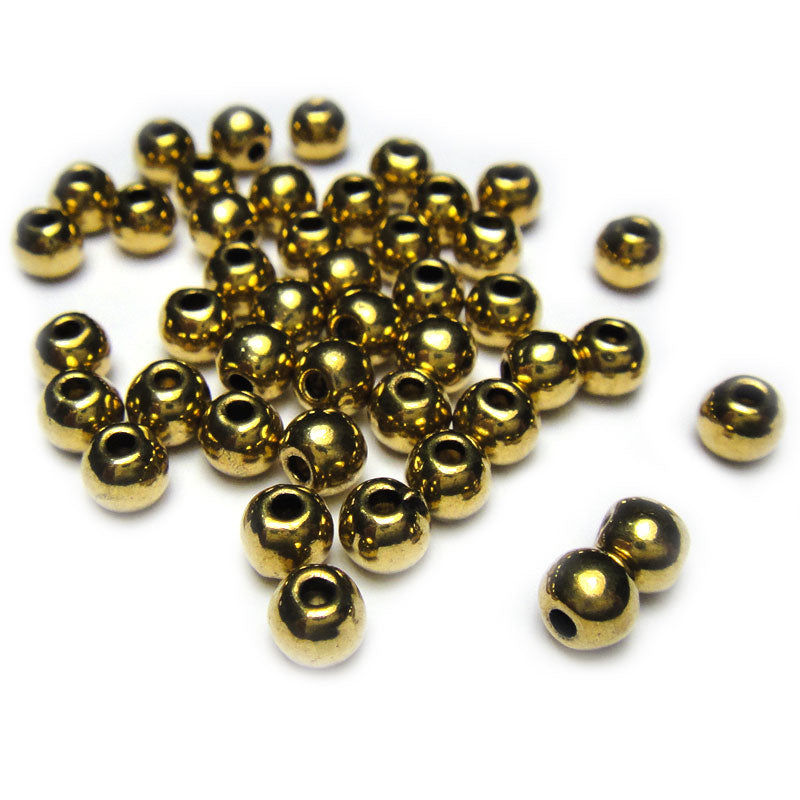 Tibetan Style Antique Gold 4mm Bead (Pack 40)