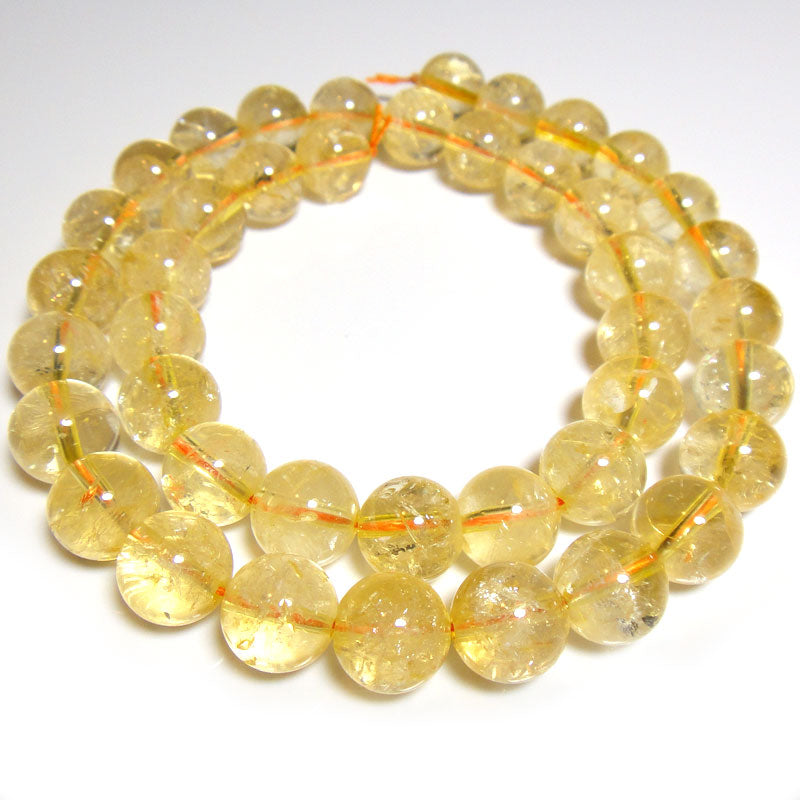 Citrine Round 10mm Gemstone Beads – Cheap Beads