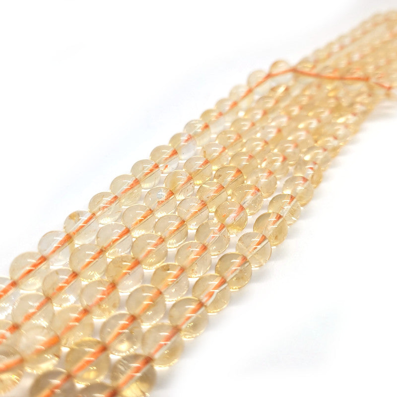 Citrine Round 6mm Gemstone Beads – Cheap Beads