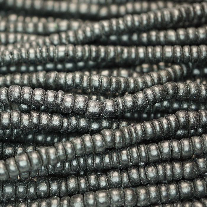 Coco Black 4x6mm Wood Beads