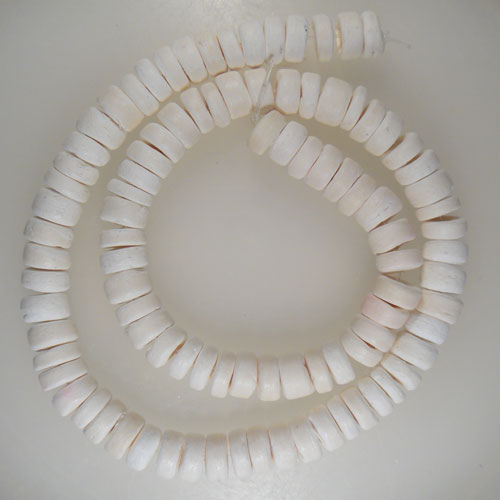 Coco Bleached 8mm Pokalet Wood Beads