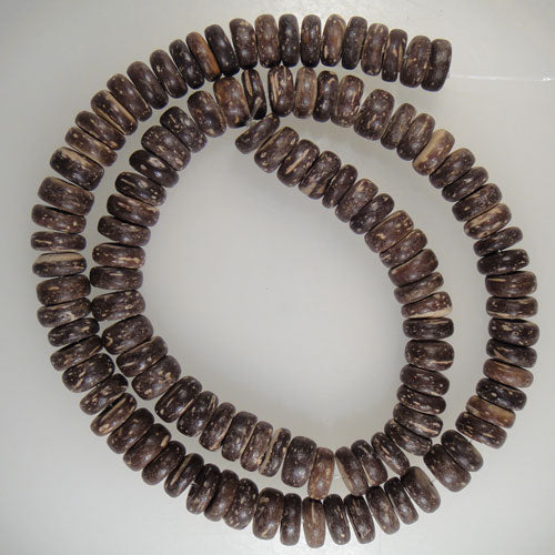 Coco Brown 8mm Pokalet Wood Beads