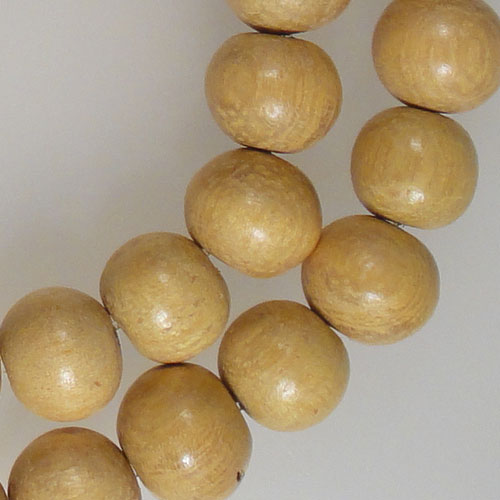 Jackfruit (Nangka) 8mm Round Wood Beads