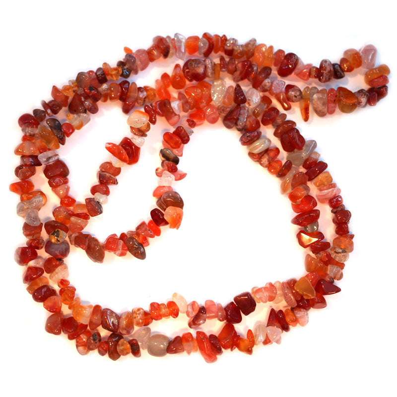 Natural Colour Carnelian Chip Beads