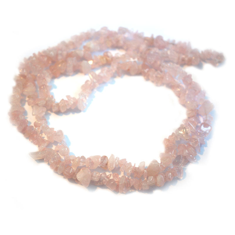 Rose Quartz Chip Beads