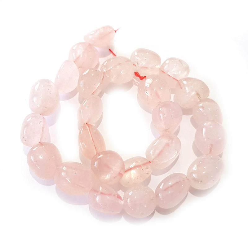Rose Quartz Nuggets 18x12mm Beads