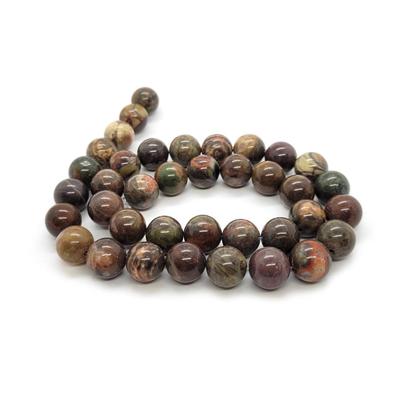 Silver Leaf Jasper 6mm Round Beads – Cheap Beads