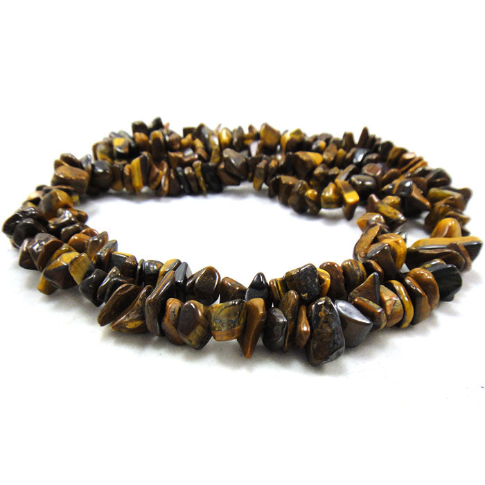 Tiger Eye Large Chip Beads