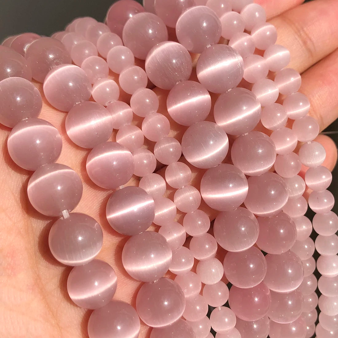 Glass Cats Eye Beads