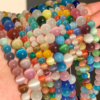 Glass Cats Eye Beads