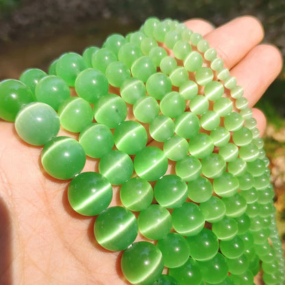 Glass Cats Eye Beads