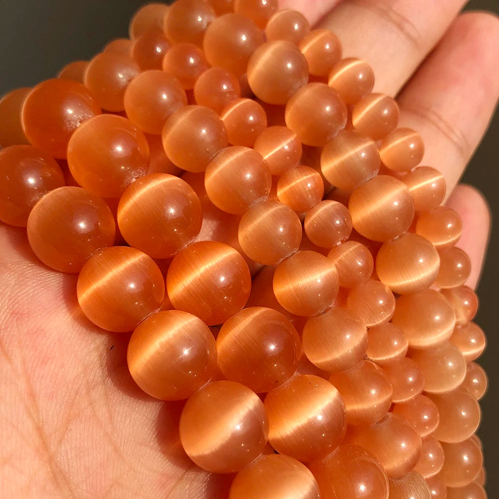 Glass Cats Eye Beads