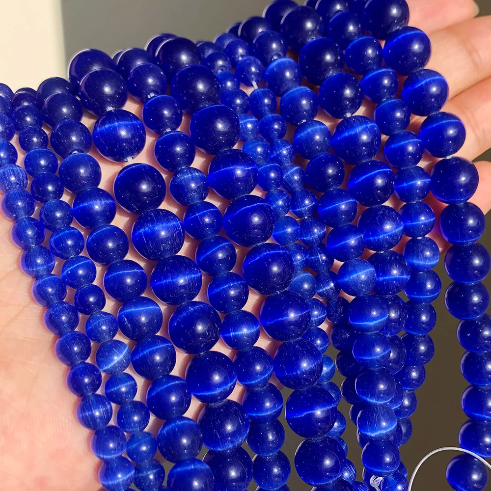 Glass Cats Eye Beads