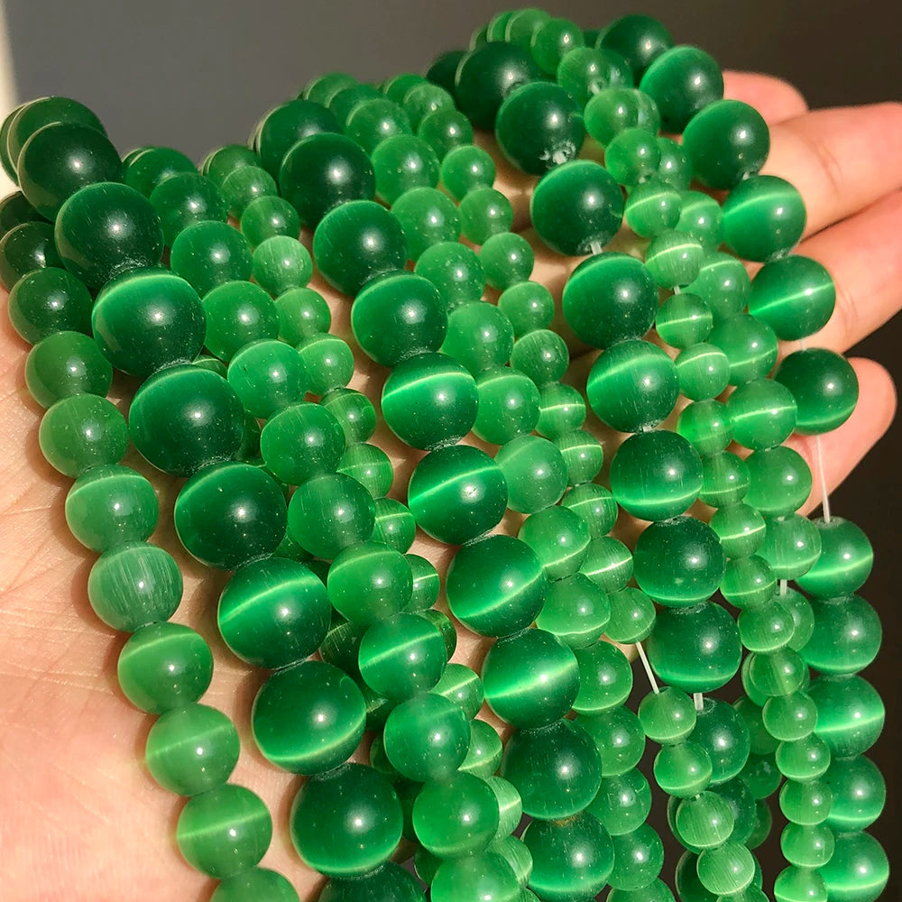 Glass Cats Eye Beads