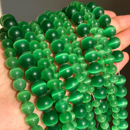 Glass Cats Eye Beads