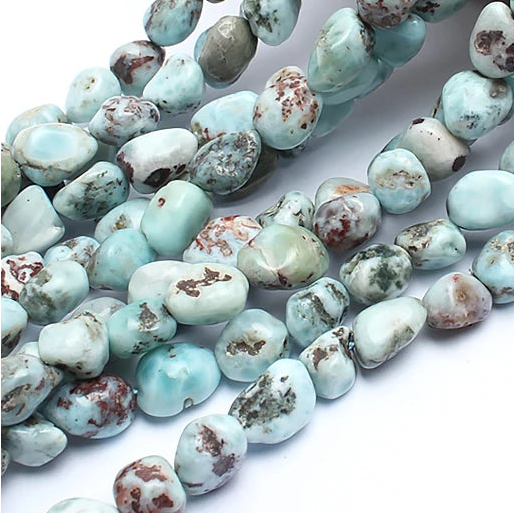 Larimar Large 8x10mm Nugget Beads