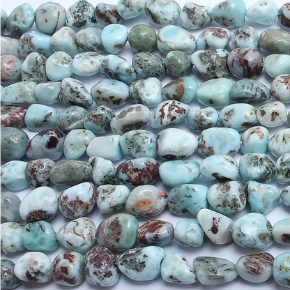 Larimar Large 8x10mm Nugget Beads