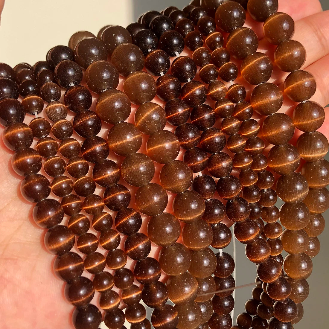 Glass Cats Eye Beads