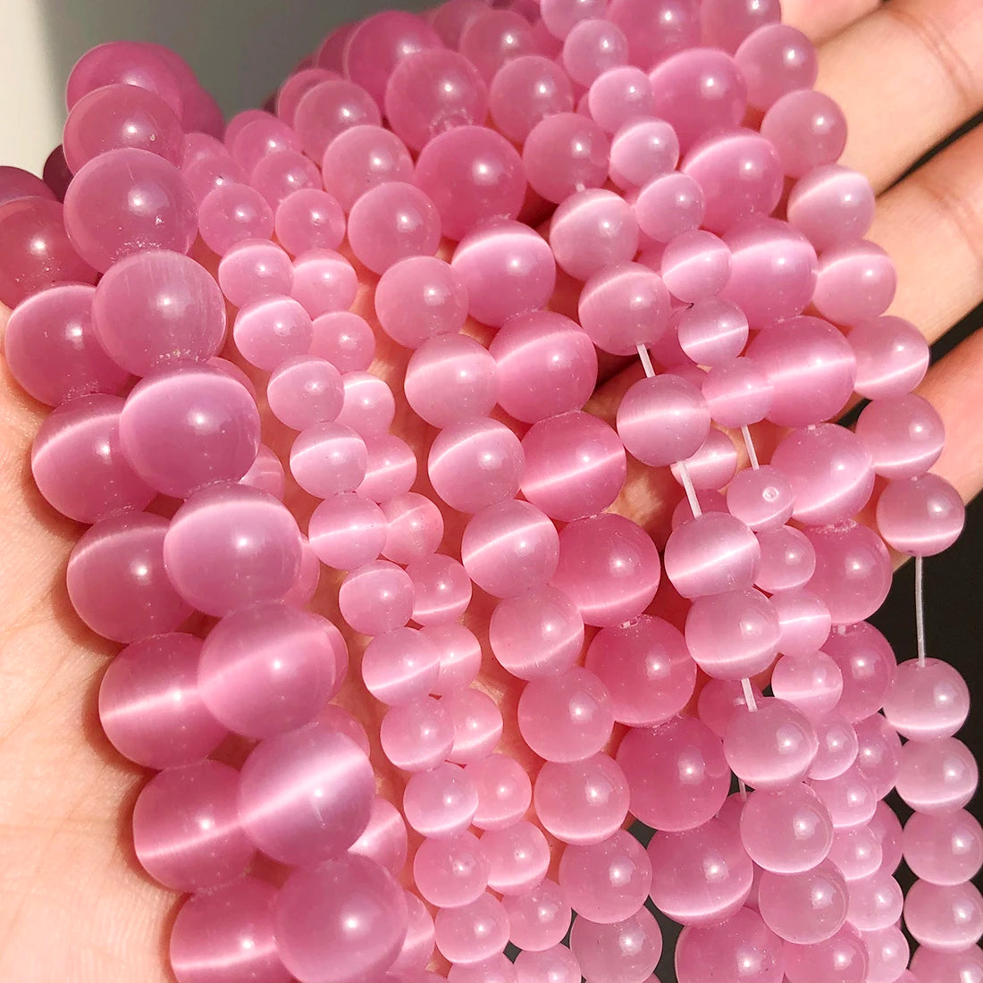 Glass Cats Eye Beads