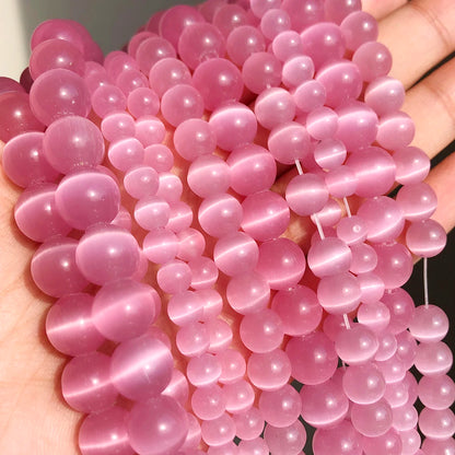 Glass Cats Eye Beads