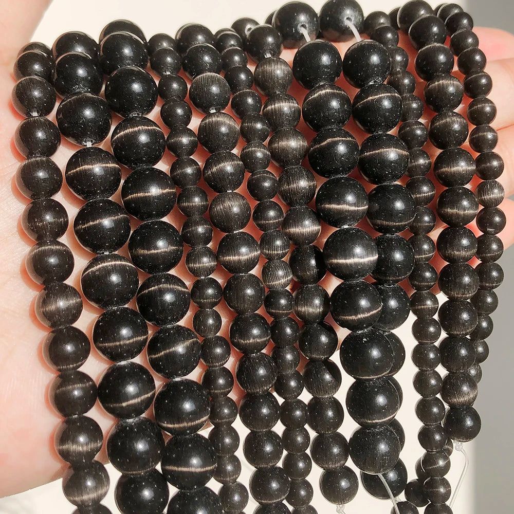 Glass Cats Eye Beads