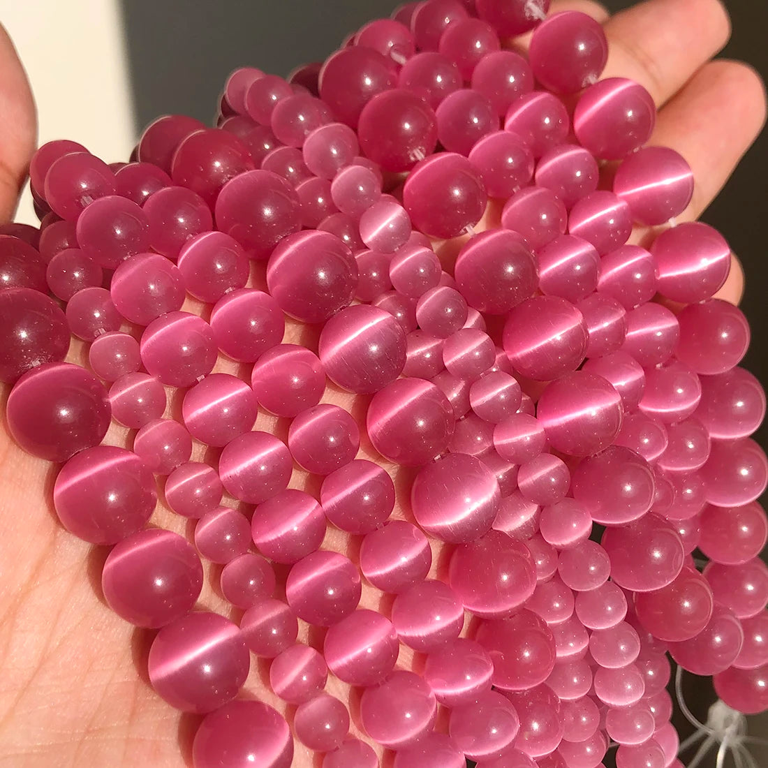 Glass Cats Eye Beads