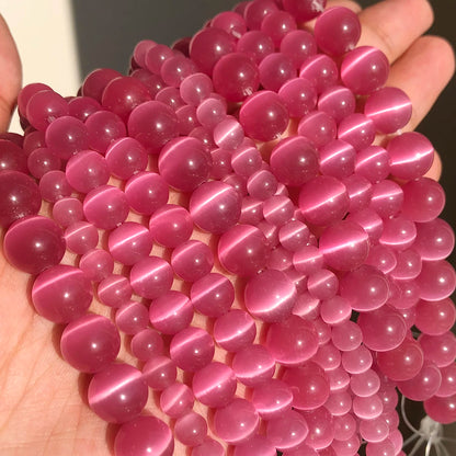 Glass Cats Eye Beads