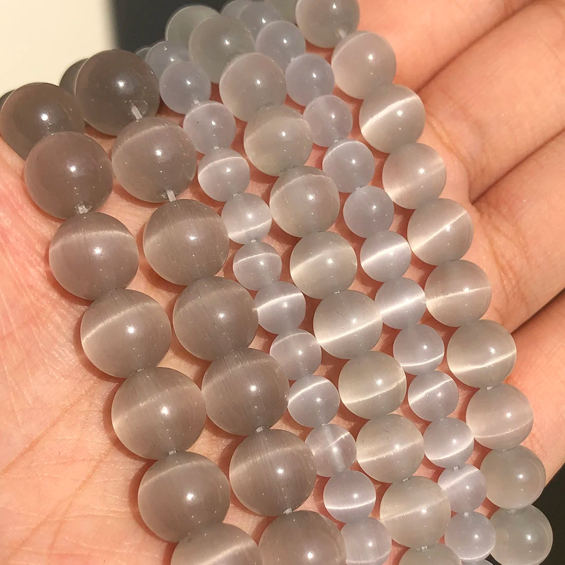 Glass Cats Eye Beads