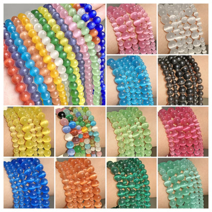 Glass Cats Eye Beads