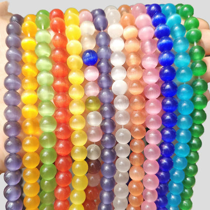 Glass Cats Eye Beads