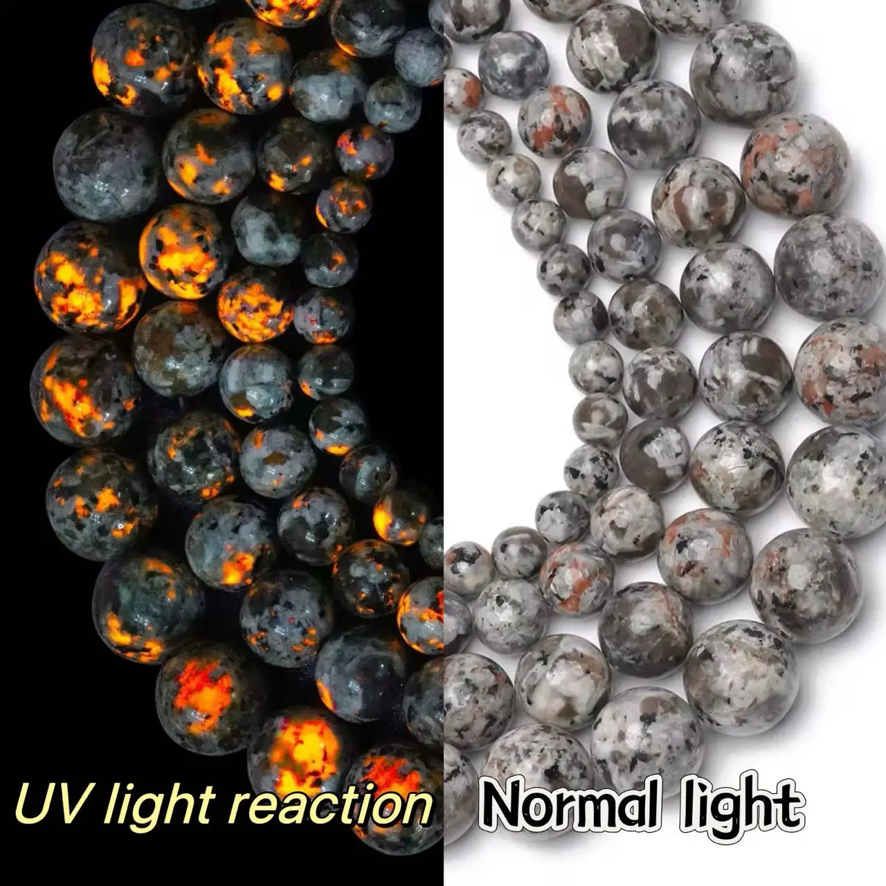 Yooperlite Round Beads