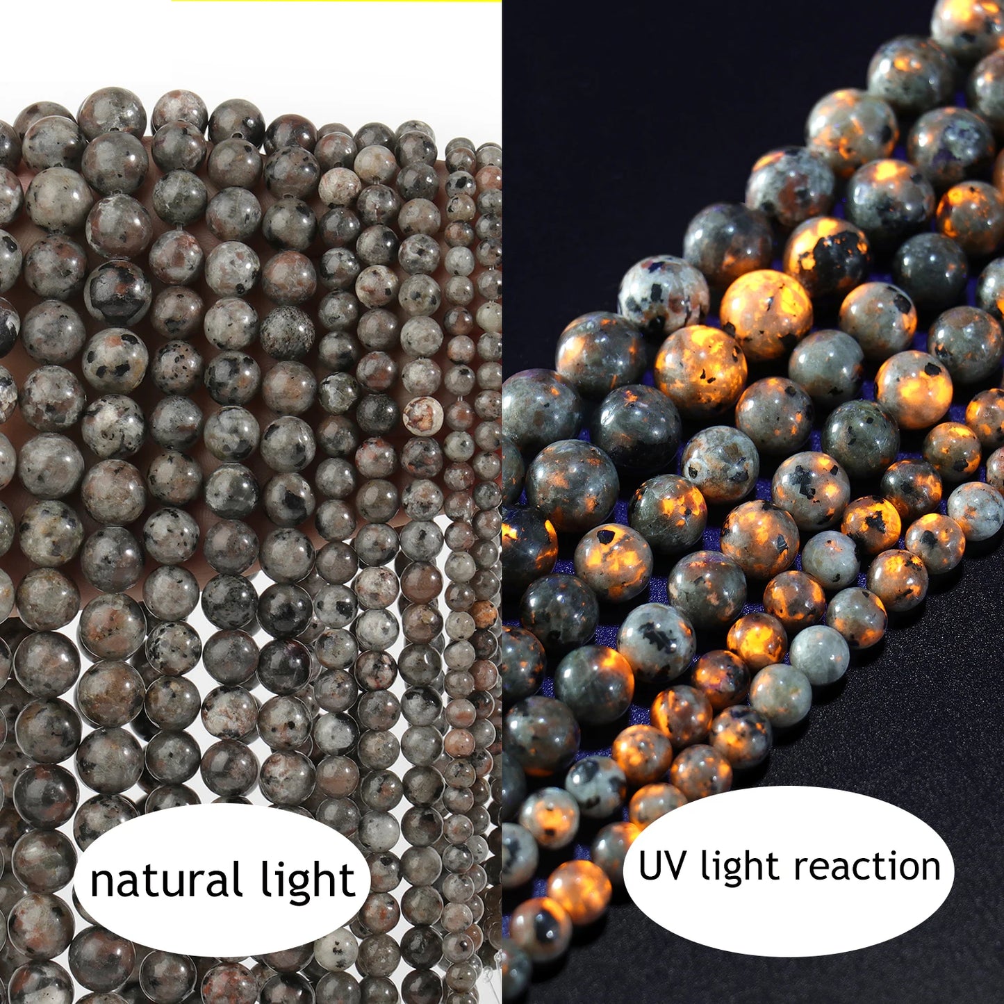 Yooperlite Round Beads