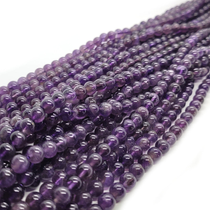 Amethyst 6mm Round Beads (H1022)