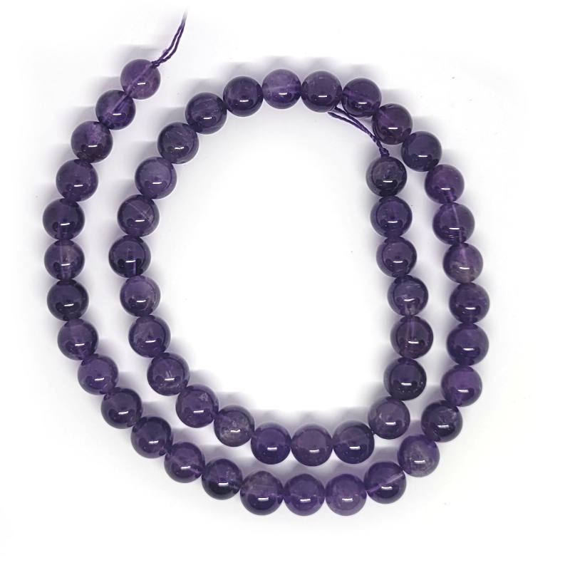 Amethyst 8mm Round Beads