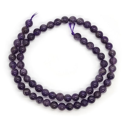 Amethyst 6mm Round Beads (H1022)