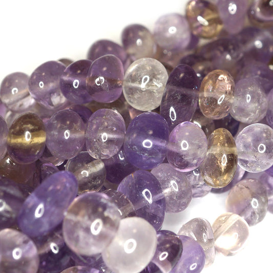 Ametrine 9x12mm Centre Drilled Nuggets