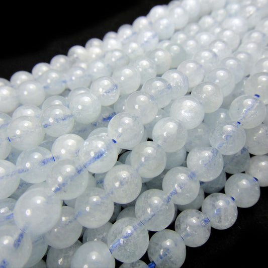 Aquamarine 5mm Round Beads