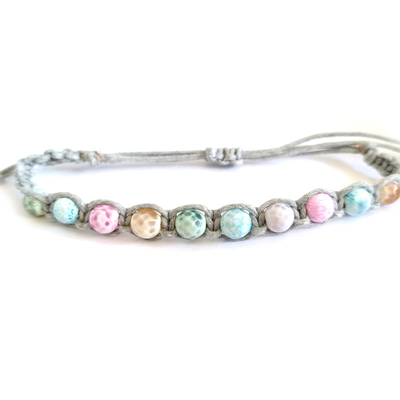 Light Grey Waxed Cotton Cord 1mm 90M Roll