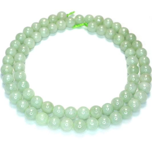 Jade 6mm Round Beads