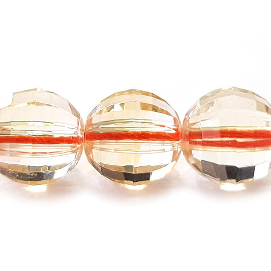 Citrine 7mm 128 Faceted Round Beads