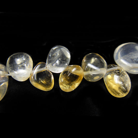 Citrine Drop Style Chip Beads