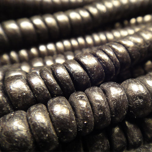 Black Coco 8mm Pokalet Wood Beads