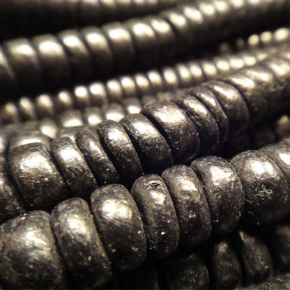 Black Coco 8mm Pokalet Wood Beads