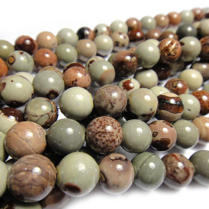 Coffee Bean Jasper 10mm Round Beads