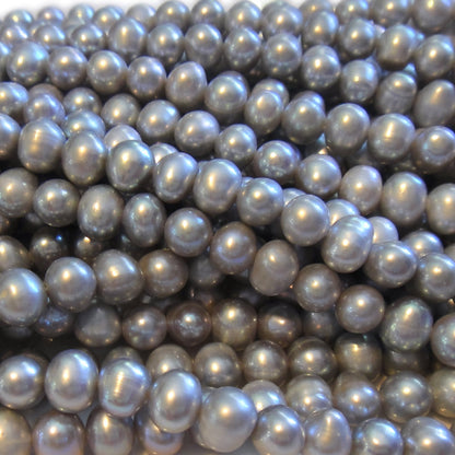 Natural Freshwater Potato Pearl Grey 6-7mm Beads