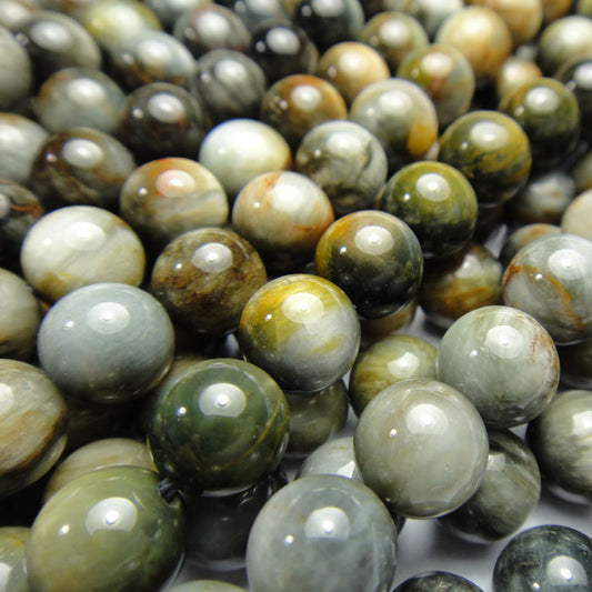 Hawk's Eye 8mm Round Beads