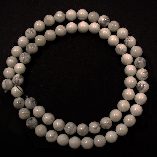 Howlite 6mm Round Beads