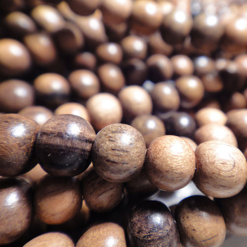 Kamagong (Tiger Ebony) 4-5mm Round Wood Beads