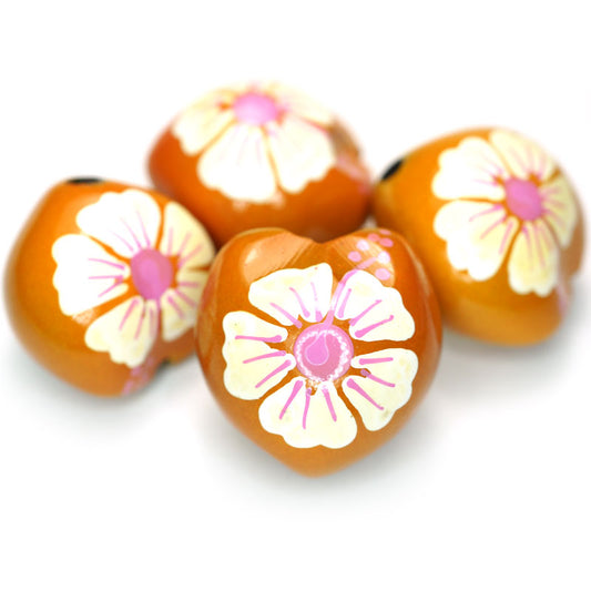 Kukui Nut Mocha With Flower (Pack 4)