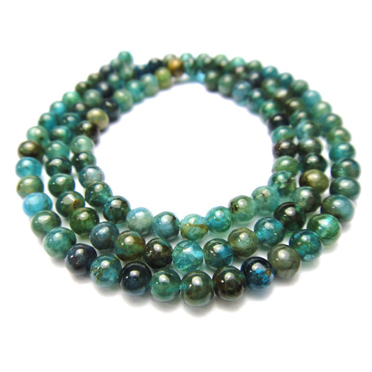 Green Kyanite 4mm Round Beads